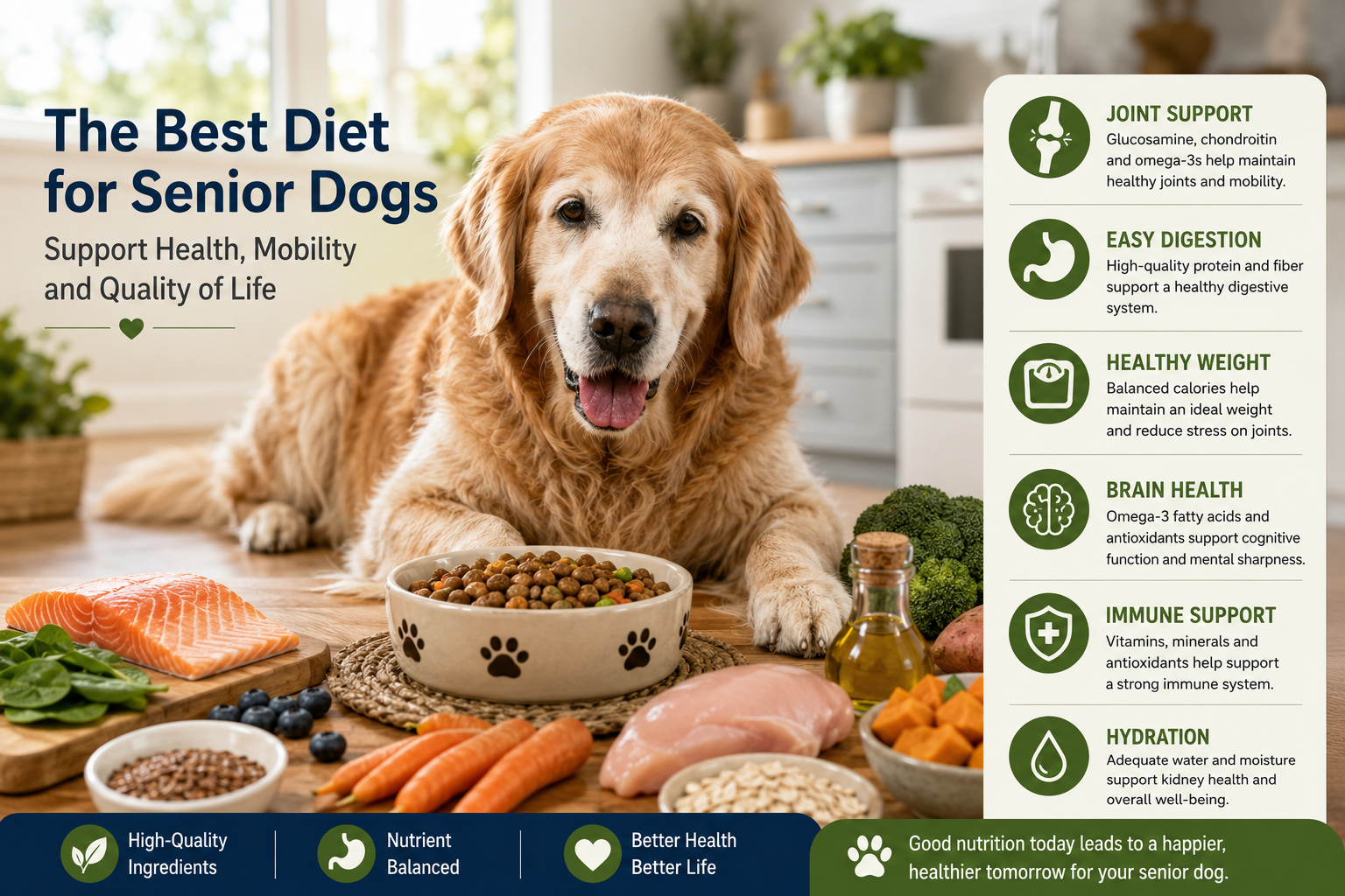 Best Diet for Senior Dogs to Support Healthy Aging