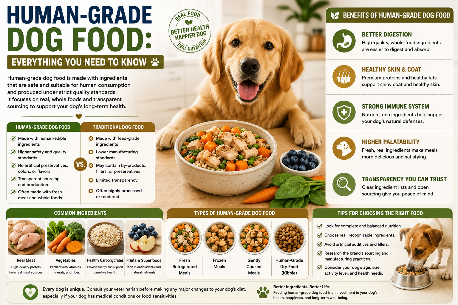Human-Grade Dog Food: Everything You Need to Know