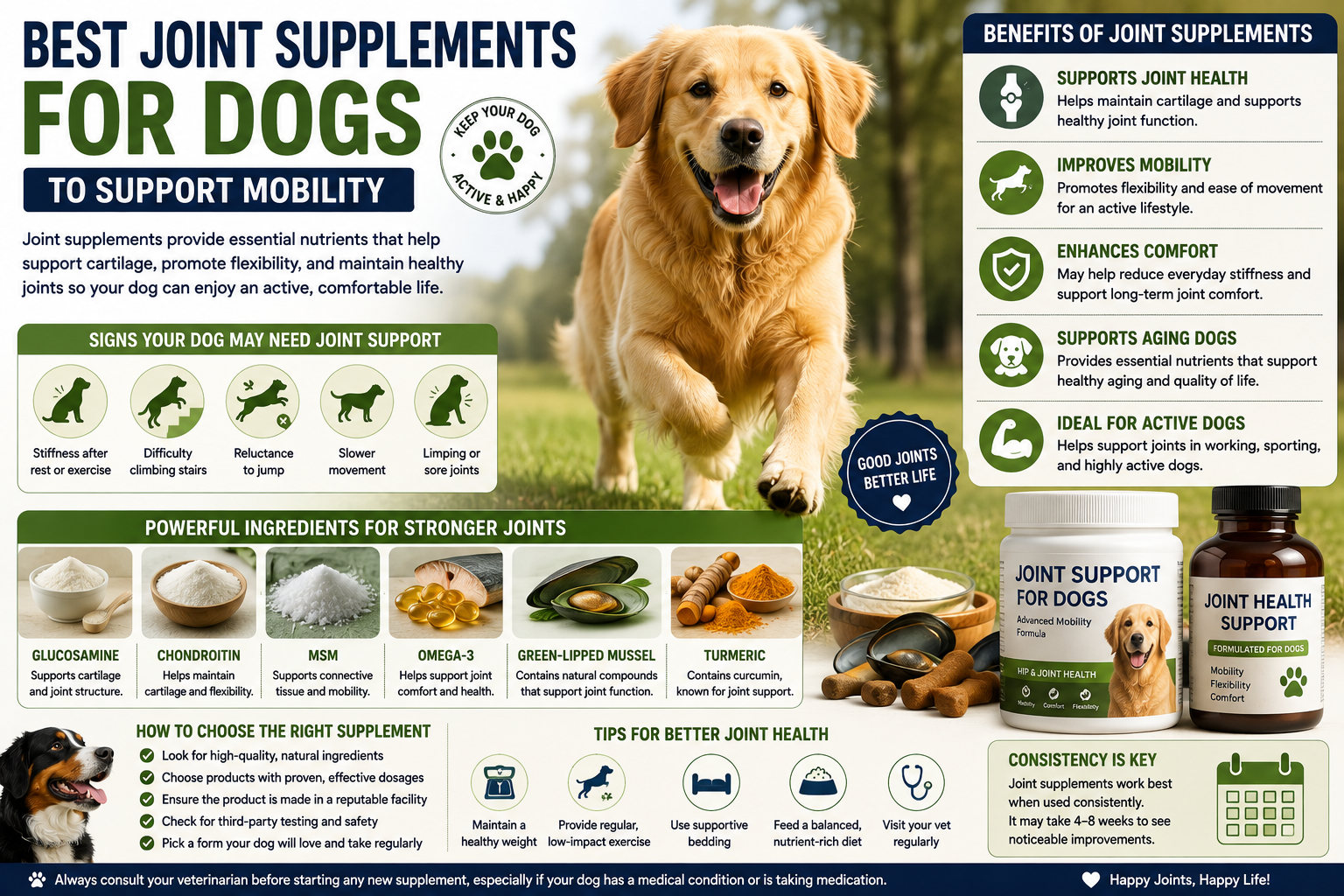 Best Joint Supplements for Dogs to Support Mobility