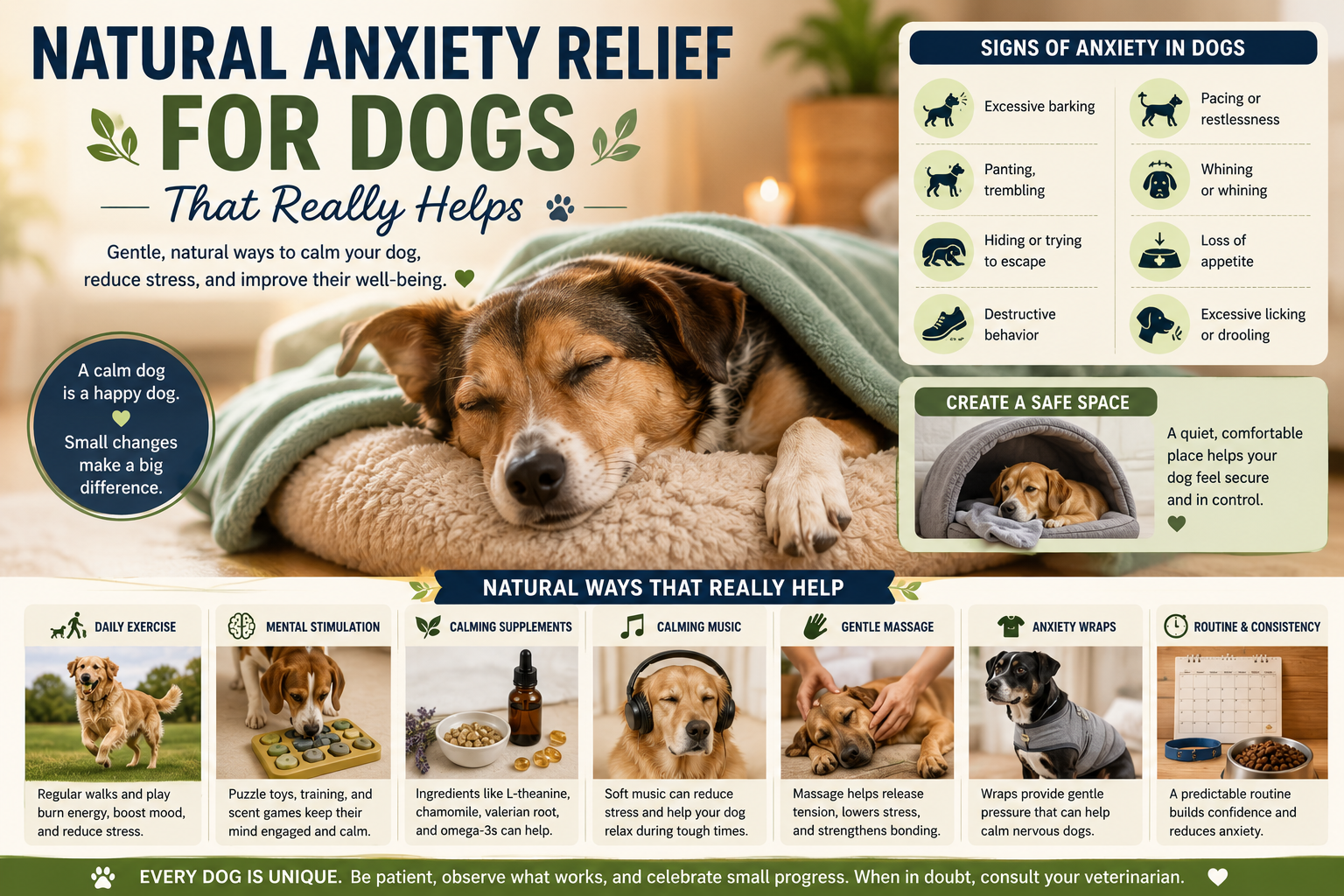 Natural Anxiety Relief for Dogs That Really Helps