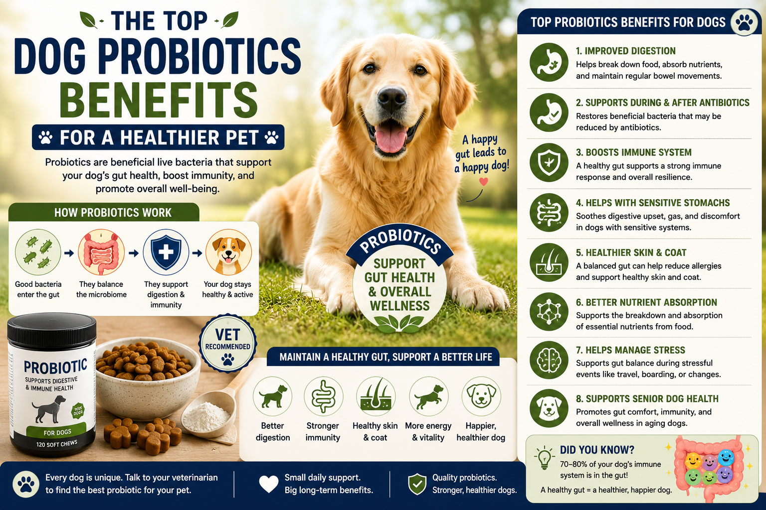 The Top Dog Probiotics Benefits for a Healthier Pet