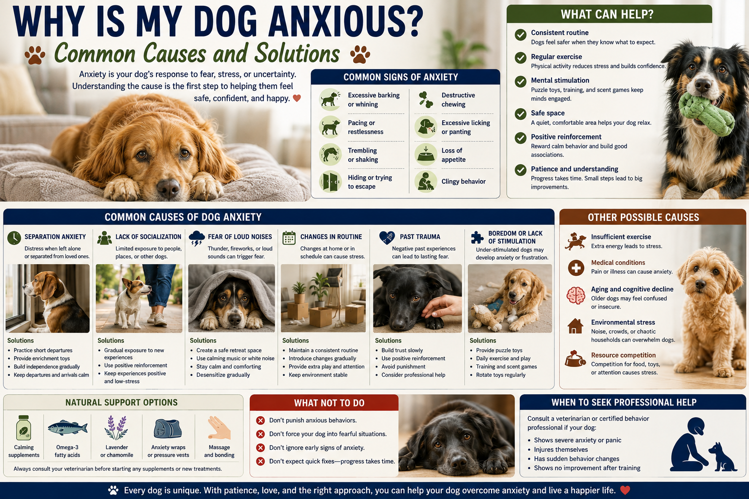 Why Is My Dog Anxious Common Causes and Solutions